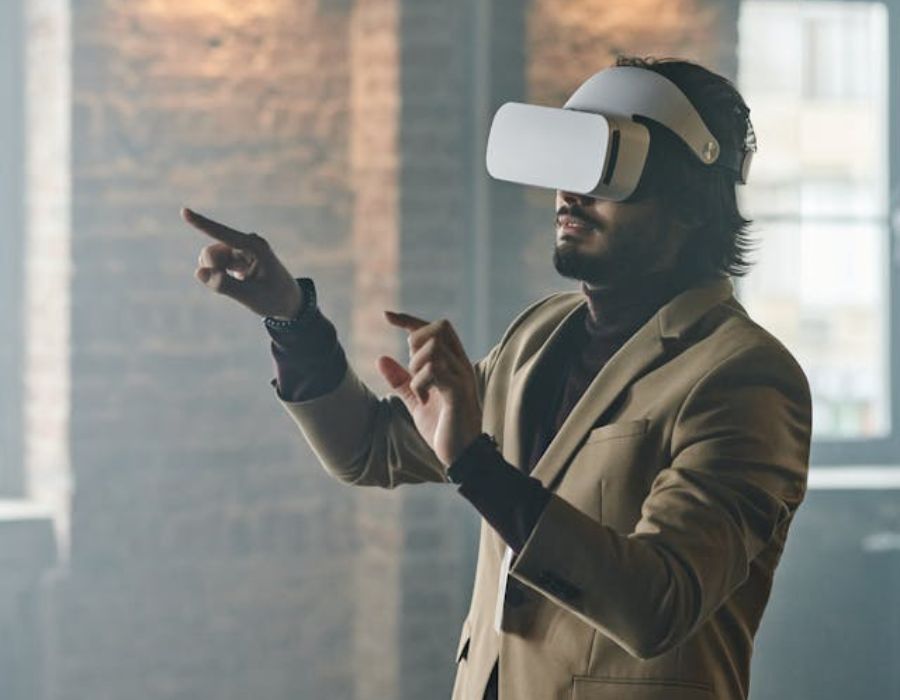 a man experiencing the magic of VR headsets