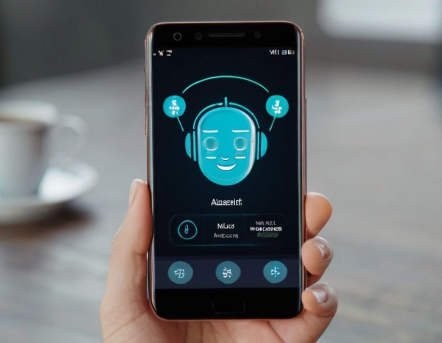 a person interacting with a chatbot