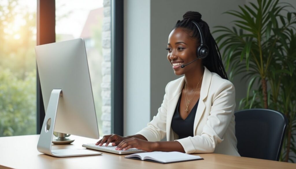 female web hosting customer support assistant