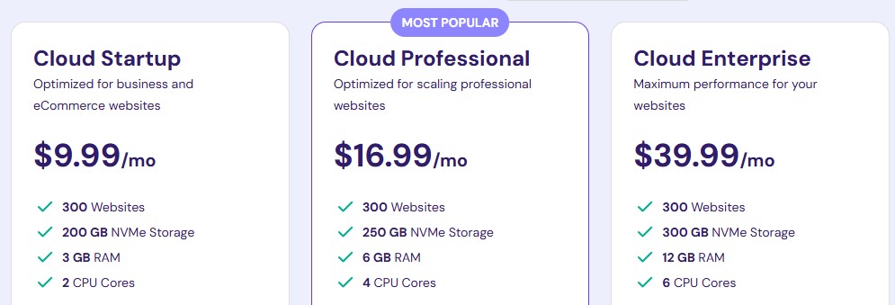 hostinger pricing