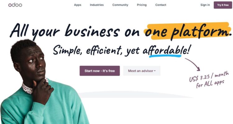 A Kenyan man curious whether Odoo will deliver on its promise